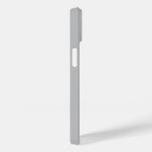 Coques Case-Mate iPhone Gris argent moderne initial minimal contemporain (Verso / Droite)
