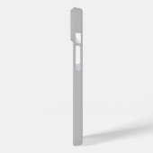 Coques Case-Mate iPhone Gris argent moderne initial minimal contemporain (Verso / Gauche)