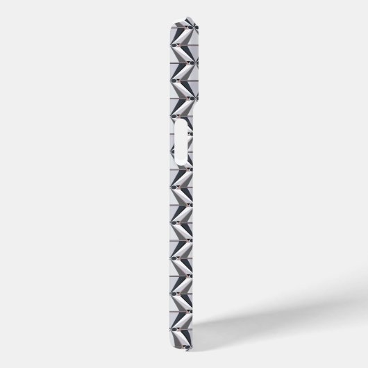 Coques Case-Mate iPhone Gris avec rose (Verso / Droite)