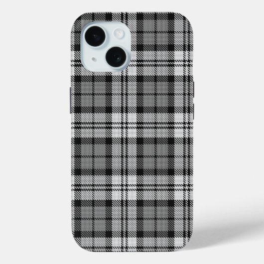 Coques Case-Mate iPhone Gris Blackwatch Tartan Design Plaid (Verso)