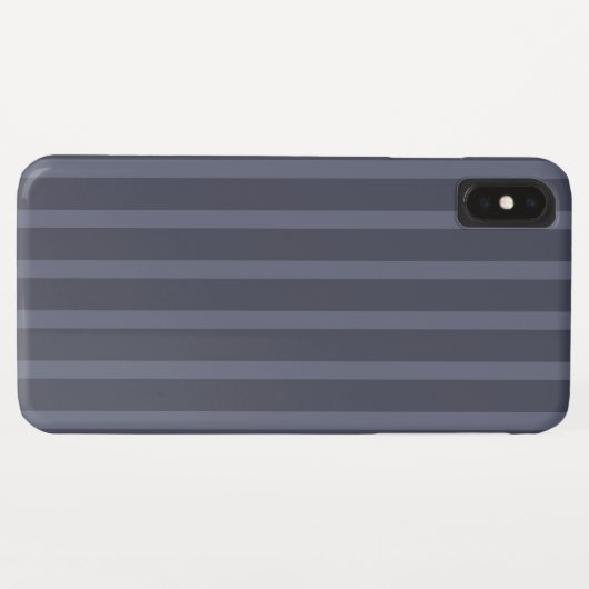 Coques Case-Mate iPhone Gris bleu moderne rayé (Dos (Horizontal))