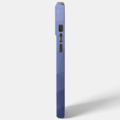 Coques Case-Mate iPhone Gris bleu ombre géométrique motif Monogramme (Verso / Gauche)