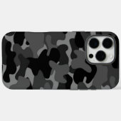 Coques Case-Mate iPhone Gris camouflage noir (Verso (horizontal))
