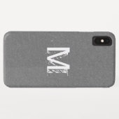 Coques Case-Mate iPhone Gris Chic et Élégant (Dos (Horizontal))