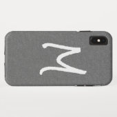 Coques Case-Mate iPhone Gris Chic et Élégant (Dos (Horizontal))