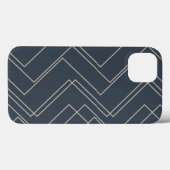Coques Case-Mate iPhone Gris, cool, moderne, tendance, lignes de zigzag un (Verso (horizontal))