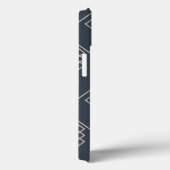 Coques Case-Mate iPhone Gris, cool, moderne, tendance, lignes de zigzag un (Verso / Droite)