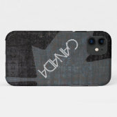 Coques Case-Mate iPhone Gris de cool sur la caisse canadienne noire de (Dos (Horizontal))