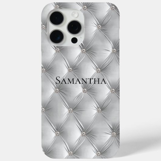 Coques Case-Mate iPhone Gris Doux Luxueux Faux Velours (Verso)