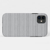 Coques Case-Mate iPhone Gris et blanc rayures texturées (Dos (Horizontal))