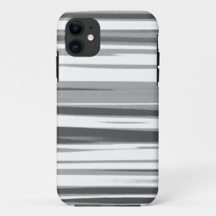 Coques Pour iPhone Gris et neige rayures Art graphique sans joint