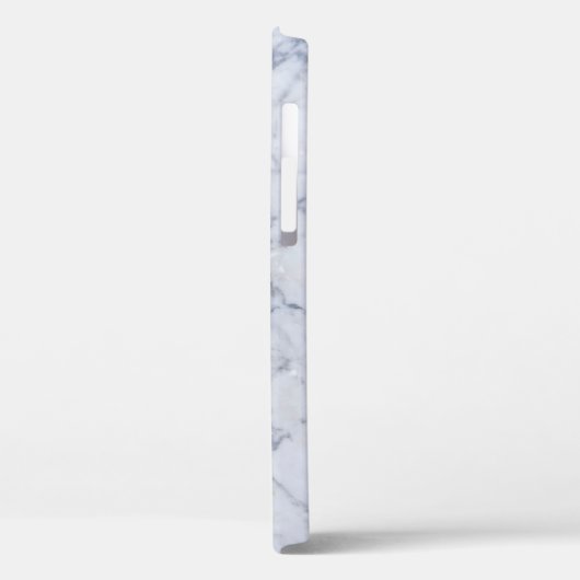 Coques Case-Mate iPhone Gris et pierre de Marbre blanc Imprimer (Verso / Gauche)