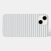 Coques Case-Mate iPhone Gris et rayures maigres (Verso (horizontal))