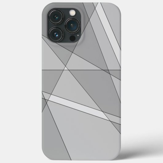 Coques Case-Mate iPhone Gris géométrique (Verso)