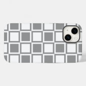 Coques Case-Mate iPhone Gris Gras Carrés (Verso (horizontal))