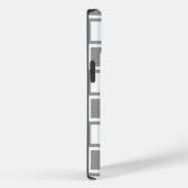 Coques Case-Mate iPhone Gris Gras Carrés (Verso / Droite)