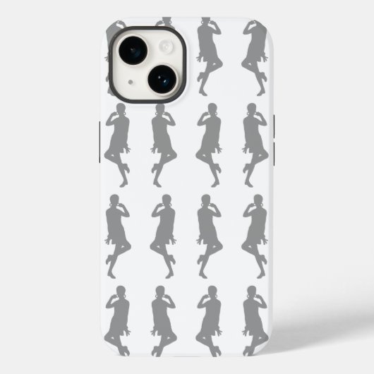 Coques Case-Mate iPhone Gris Gras Mod GoGo Girls (Verso)