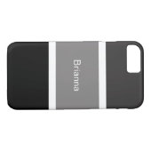 Coques Case-Mate iPhone Gris Gris, Blancs Et Noirs (Dos (Horizontal))