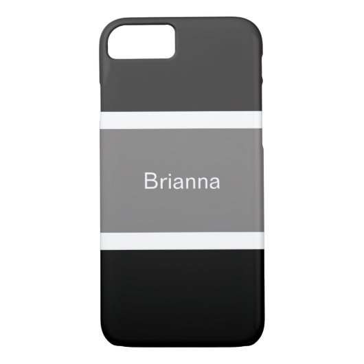 Coques Case-Mate iPhone Gris Gris, Blancs Et Noirs (Dos)