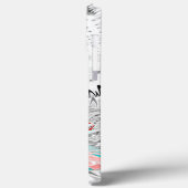 Coques Case-Mate iPhone Gris Kaleidoscope Art (Verso / Gauche)