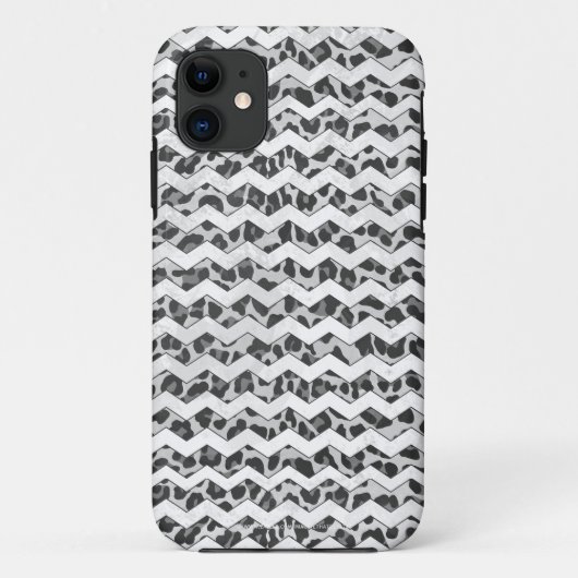 Coques Case-Mate iPhone Gris léopard Chevron et gris clair (Dos)