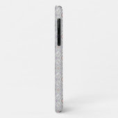 Coques Case-Mate iPhone Gris, lilas, corail, diamants sur le blanc (Dos/Gauche)
