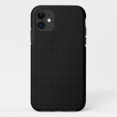 Coques Case-Mate iPhone Gris maillage net sur noir (Dos)