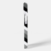 Coques Case-Mate iPhone Gris noir blanc rayures Design (Verso / Gauche)