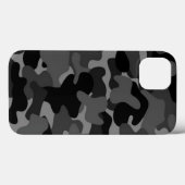 Coques Case-Mate iPhone Gris Noir Camo (Verso (horizontal))