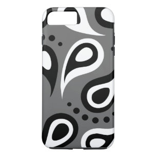 Coque Case-Mate Pour iPhone Gris noir et blanc personnalisé