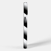Coques Case-Mate iPhone Gris noir et blanc rayé (Verso / Droite)