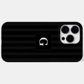 Coques Case-Mate iPhone Gris noir simple et gris foncé (Verso (horizontal))