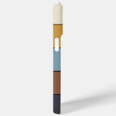 Coques Case-Mate iPhone Gris Personnalisé Bleu Brown Moutarde Jaune Gris (Verso / Droite)