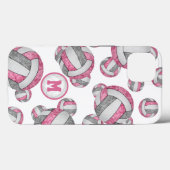 Coques Case-Mate iPhone Gris rose filles volleyballs cadeaux motifs (Verso (horizontal))
