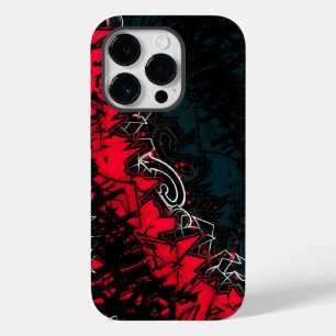 Coque Pour iPhone 14 Pro gris rouge