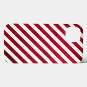 Coques Case-Mate iPhone Gris rouges et blancs sur la texture du tissu par  (Verso (horizontal))