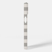 Coques Case-Mate iPhone Gris rustique Gris Gris Gris Monogramme (Verso / Droite)