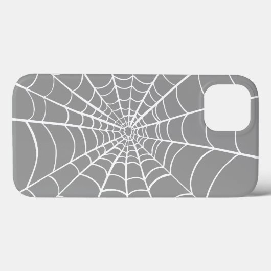 Coques Case-Mate iPhone Gris Spider Web (Verso (horizontal))