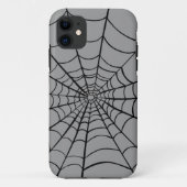 Coques Case-Mate iPhone Gris Spider Web (Dos)