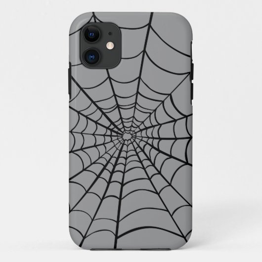 Coques Case-Mate iPhone Gris Spider Web (Dos)