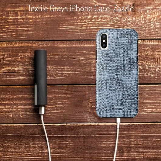 Coques Case-Mate iPhone Gris textiles