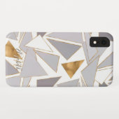 Coques Case-Mate iPhone Gris Triangles Gris Gris Gris (Dos (Horizontal))
