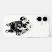 Coques Case-Mate iPhone Gritty Cocker Spaniel Art – Grit, Loyalty (Verso (horizontal))