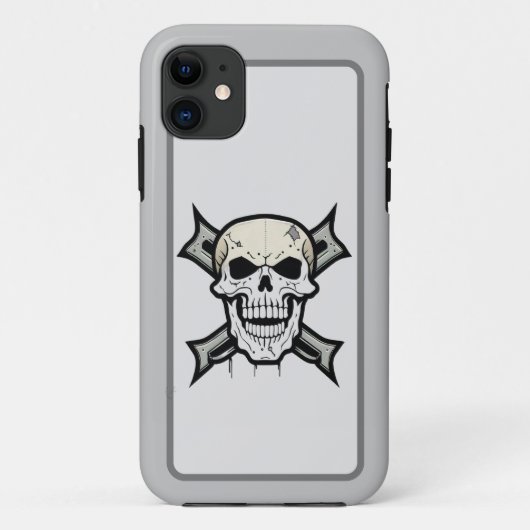 Coques Case-Mate iPhone "Gritty Graphics : Bold Skull Design" (Dos)