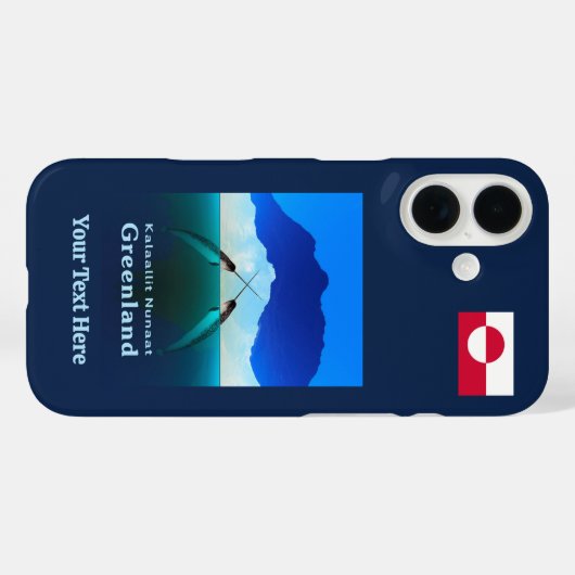 Coques Case-Mate iPhone Groenland - Narwhal (Verso (horizontal))