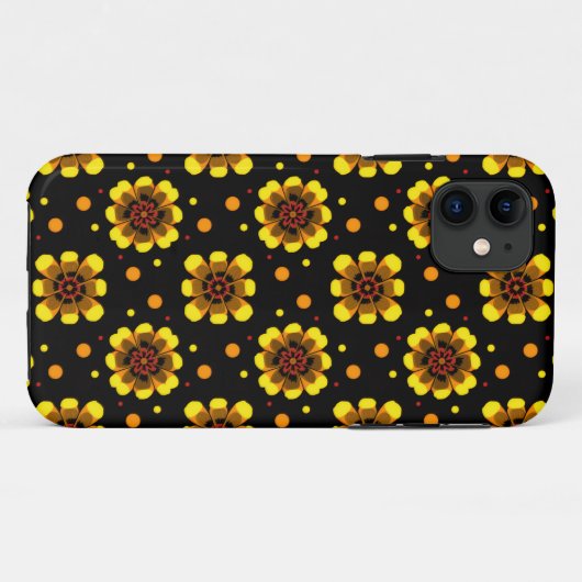 Coques Case-Mate iPhone Groovy 70s Daisy Flower Power Pattern (Dos (Horizontal))
