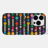 Coques Case-Mate iPhone Groovy Good Vibes Love Smile Retro Beads (Verso (horizontal))