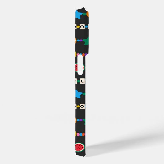 Coques Case-Mate iPhone Groovy Good Vibes Love Smile Retro Beads (Verso / Droite)