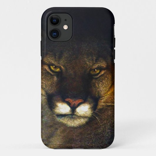 Coques Case-Mate iPhone Gros Chat Cougar Mountain Lion Art Design (Dos)