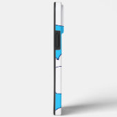 Coques Case-Mate iPhone Gros Coeurs Blancs Sur Beau Bleu (Verso / Droite)